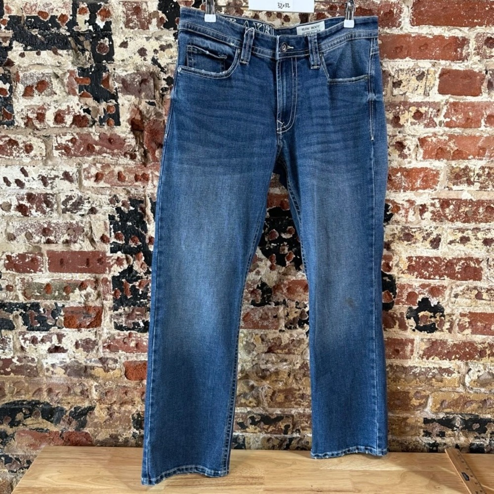 TK Axel Slim Boot Blue Jeans Men's 32x32 Cowboy Western